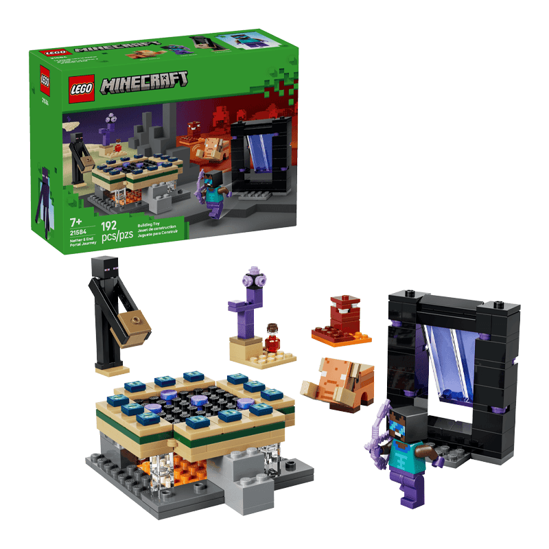 Lego Minecraft 21584 Portal Del Nether Y Portal Del End