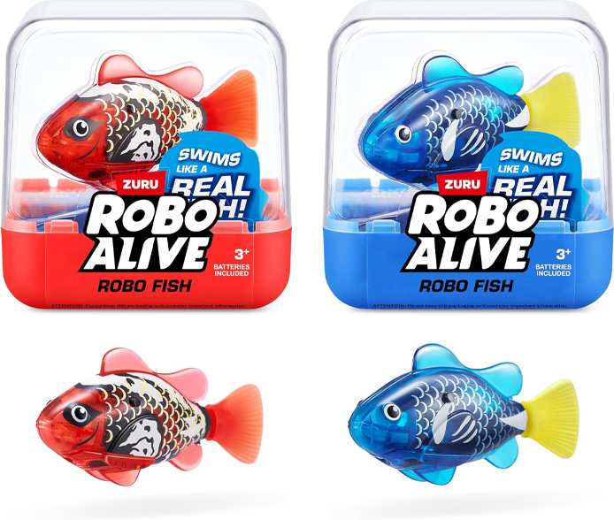 Zuru Robo Alive 7191Uq3 Pez Robot Serie 3-3Facing 12 Piezas