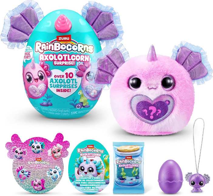 Zuru Rainbocorns 92120Tq1 Corazon Brillo Axolotlcorn Envoltura Serie 1 6 Piezas