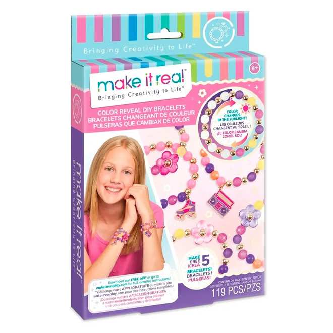 Make It Real Diy 1217 Pulseras Con Revelado De Color
