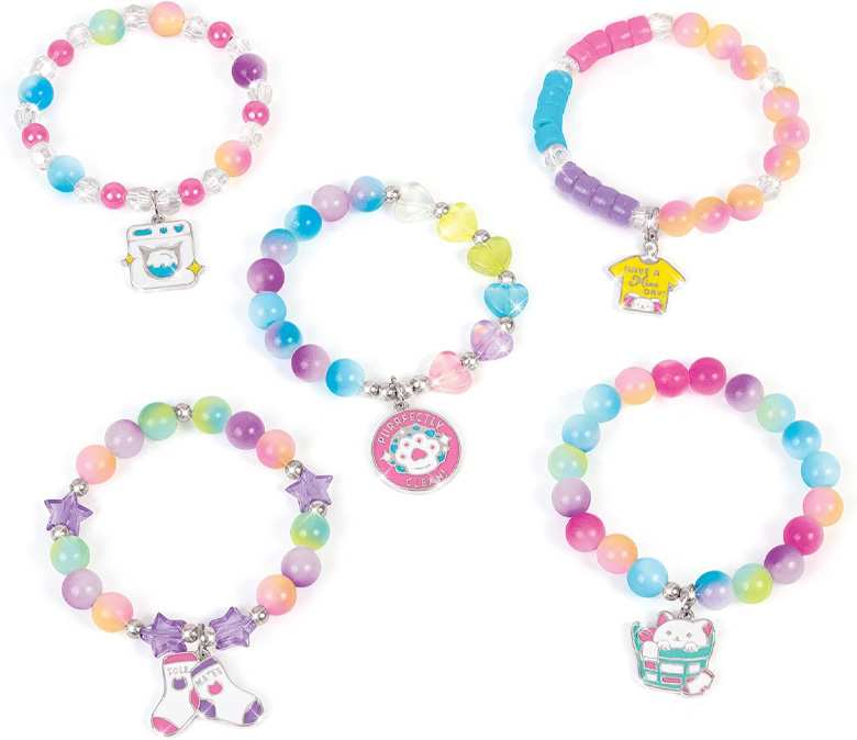 Make It Real Diy 1466 Set De Pulseras Lava Y Ensarta Gatitos