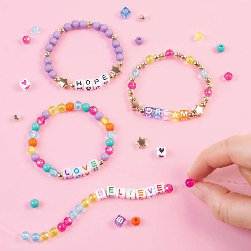 Make It Real Diy 1742 Set De Pulseras Con Cuentas De Alfabeto
