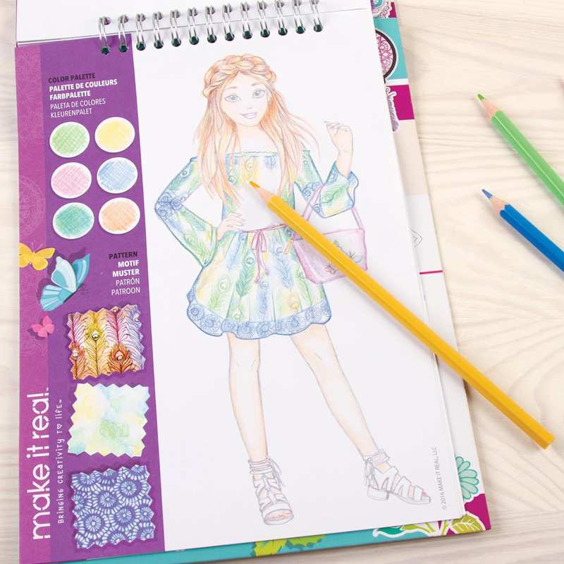 Make It Real 3C4G 3202 Cuaderno De Diseno De Moda Creatividad En Flor