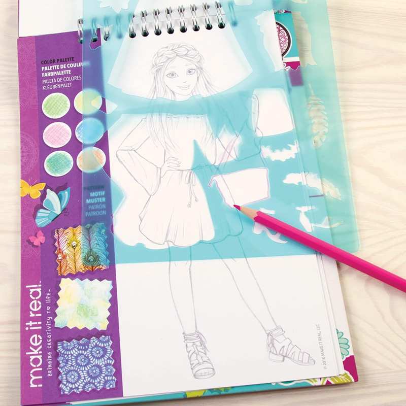 Make It Real 3C4G 3202 Cuaderno De Diseno De Moda Creatividad En Flor