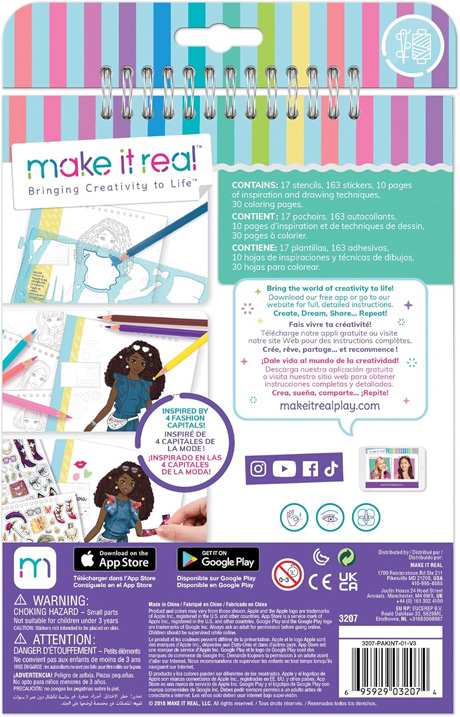 Make It Real 3C4G 3207 Cuaderno De Diseno De Moda Estilo Ciudad