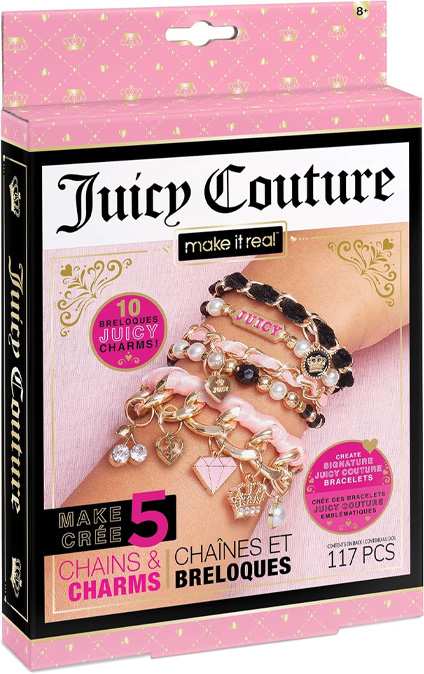 Make It Real Diy 4431 Juicy Couture: Pulseras, Mini Cadenas Y Dijes