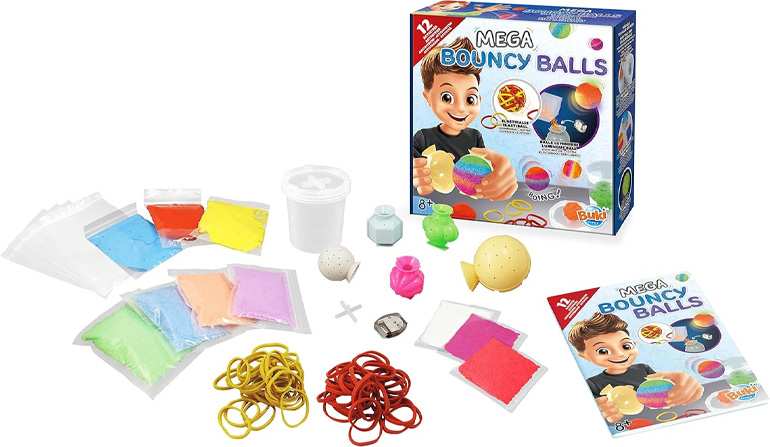 Buki France Mega Pelotas 2164 Rebotadoras 12 Experimentos