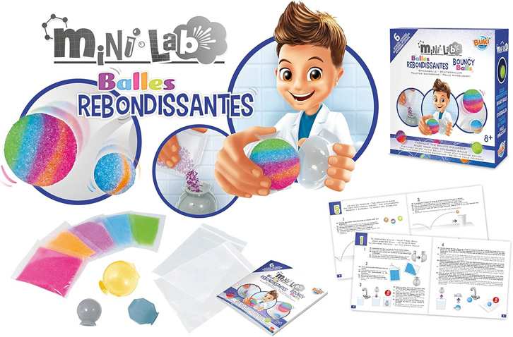 Buki France Mini Lab 3009 Pelotas Rebotadoras 6 Experimentos