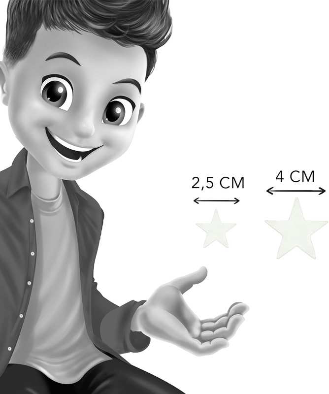 Buki France Glow Space Sb50 Estrellas 3D Que Brillan En La Oscuridad