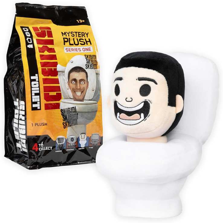 Bonkers Toys Skibidi Toilet 1320 Serie 1 Peluche Sorpresa 11 Pulgadas Skibidi Toilet