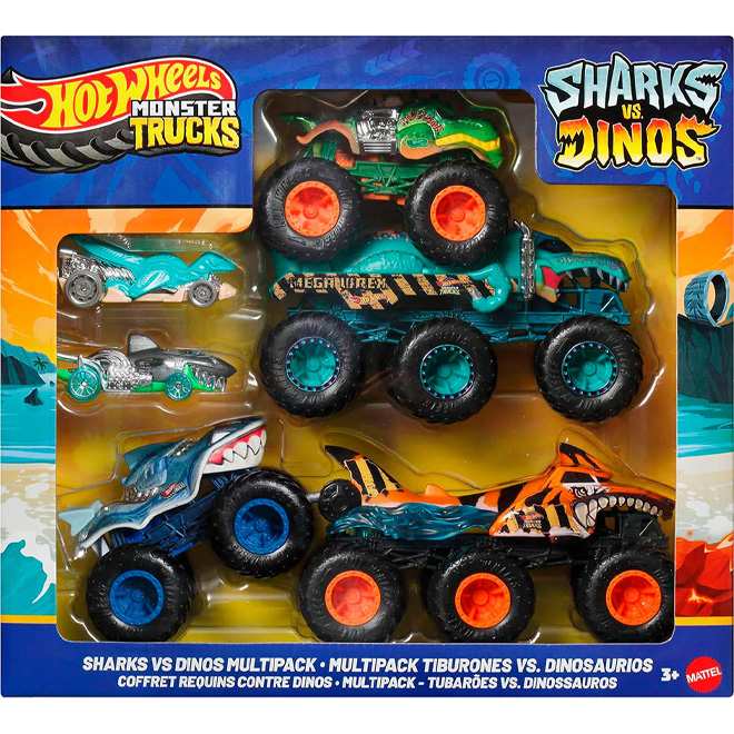 Mattel Hot Wheels Jgd68  Monster Trucks Multipack Basico