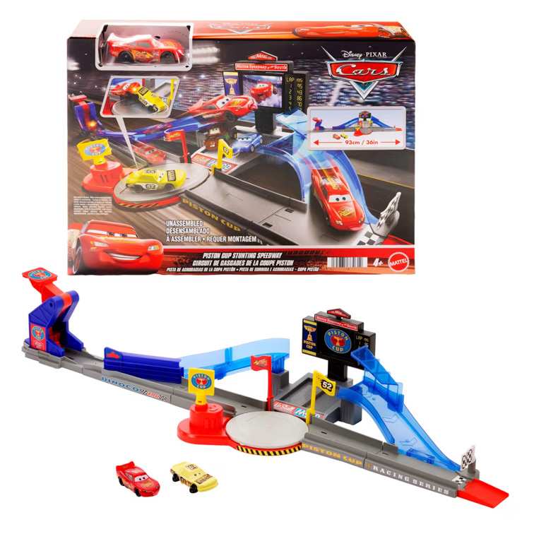 Mattel Disney Jhl42 Cars Pista Acrobacias Circuito Velocidad