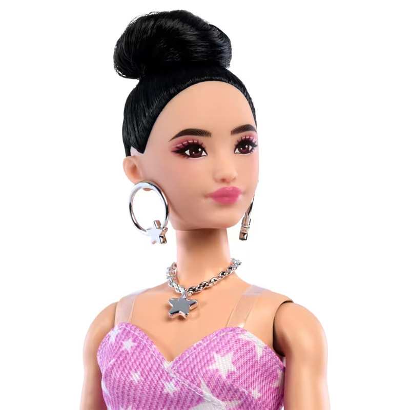 Mattel Barbie Jjn71  Vestido Con Estrellas Moda Deluxe