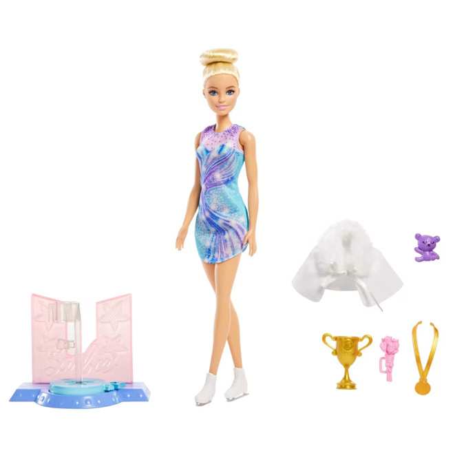 Mattel Barbie Jkb48 Set Patinadora Sobre Hielo