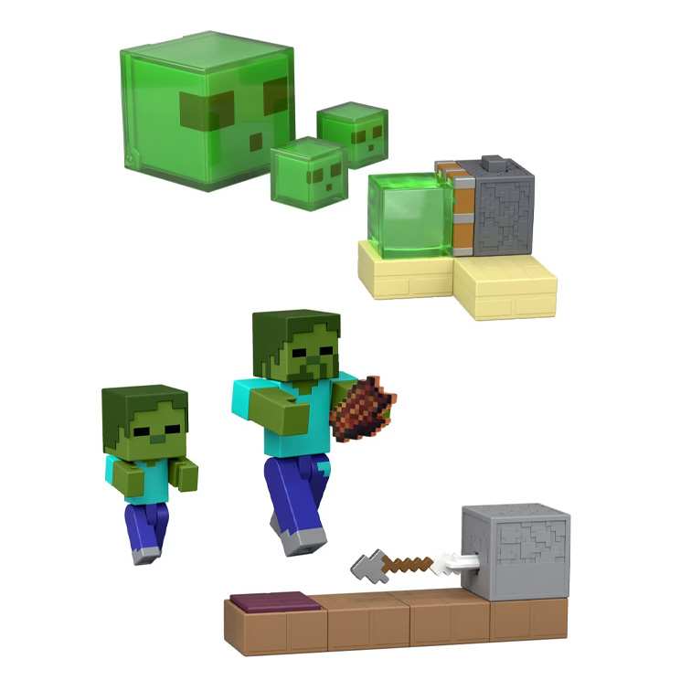 Mattel Minecraft Jkk00 Figuras Con Funciones Surtido