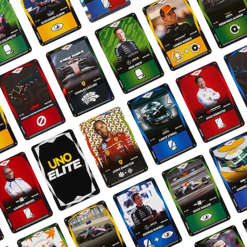 Mattel Games Jlv42 Uno Elite Racing 25 Paquete Inicial