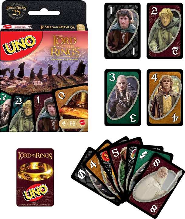Mattel Games Jmf13 Uno Senor De Los Anillos