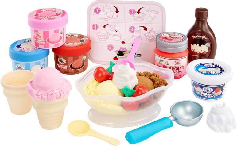 Mga Entertainment Creative Chef 639661-Euc Playset De Masa Moldeable Comida: Helado