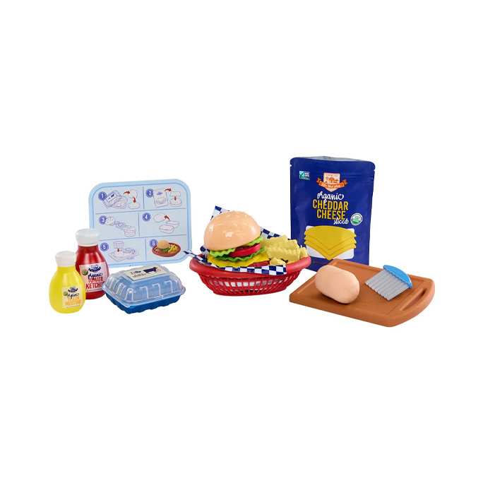 Mga Entertainment Creative Chef 643194-Euc Playset De Masa Moldeable Comida Hamburguesa Y Papas