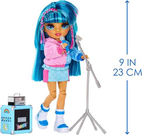 Mga Entertainment Rainbow High 565215-Euc Muneca Rockband Skyler