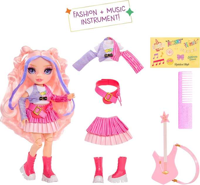 Mga Entertainment Rainbow High 565659-Euc Muneca Rockband Bella