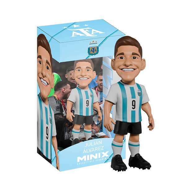 Minix Copa Del Mundo 22601 Figura Coleccionable Argentina  Julian Alvarez 12Cm