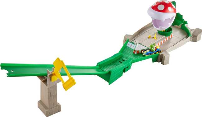 Mattel Hot Wheels Hln43 Mario Kart Set De Pista Ataque Planta Pirana