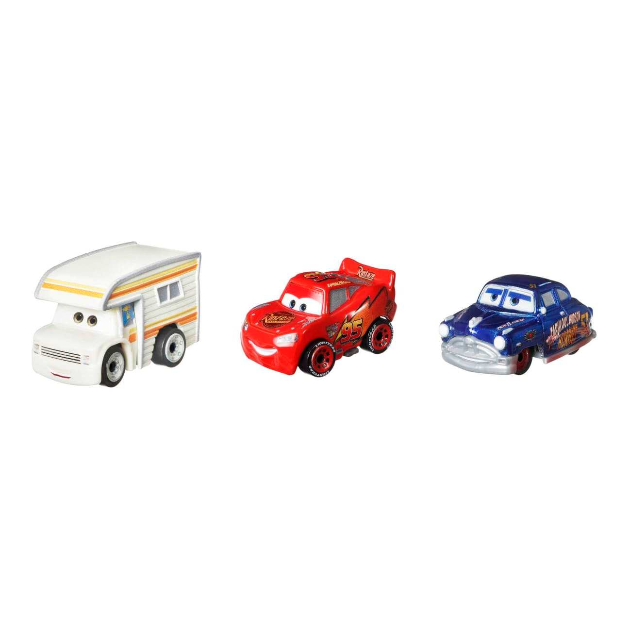 Mattel Cars Gkg01 Disney Pixar Mini Corredores Paquete De 3 Autos (5)