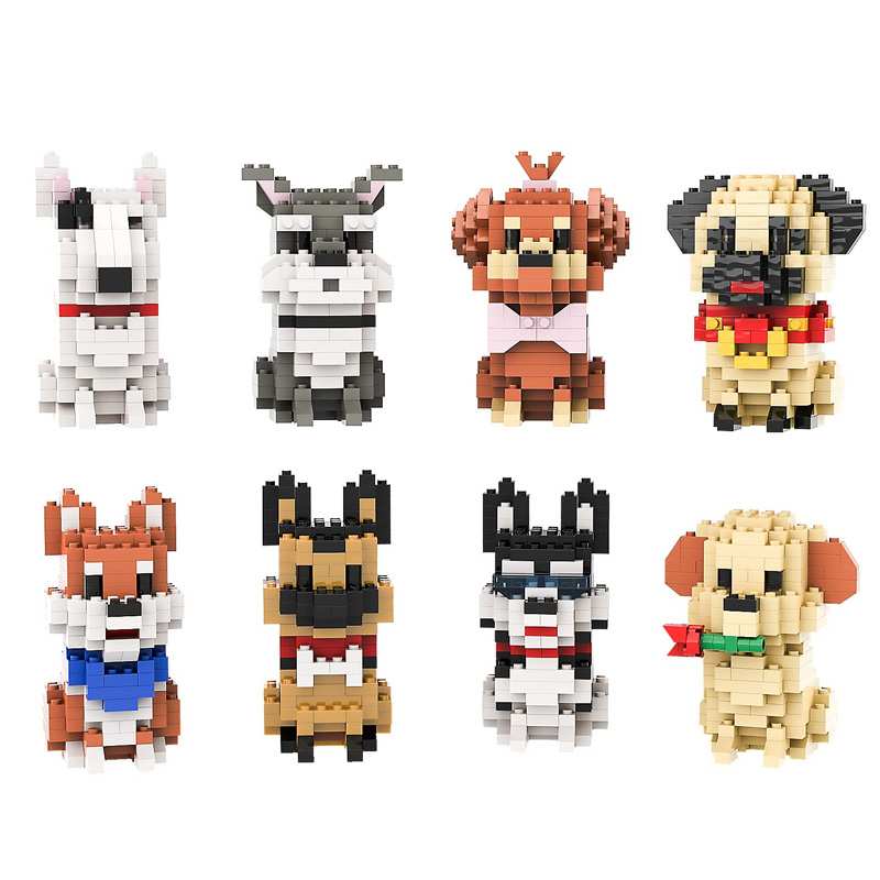Koco  Lolo-015 Micro Bloques Perros Surtido
