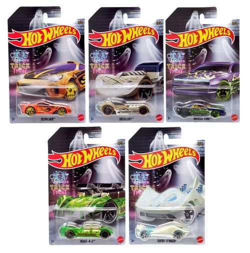 Mattel Hot Wheels Dxt91-0 Halloween Asst