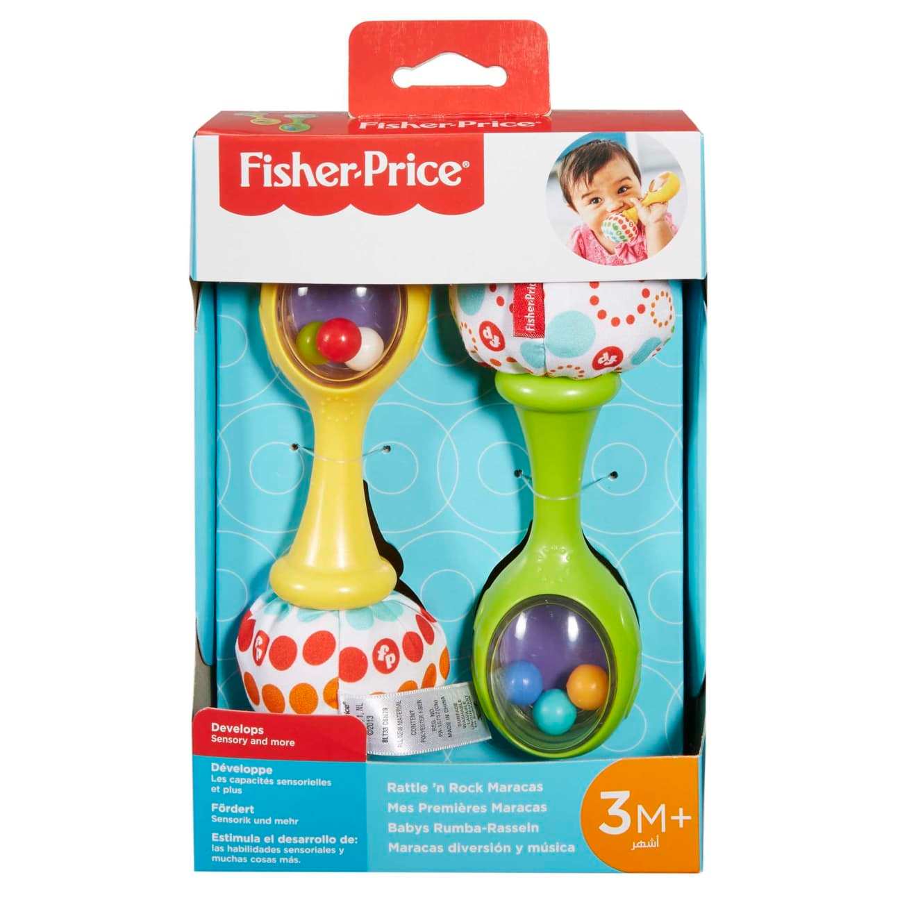Mattel Fisher Price Hmf34 Maracas Rattle 'N Rock Para Recien Nacidos
