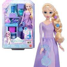 Mattel Frozen Jlv22 Elsa Con Atuendo Morado Y Set