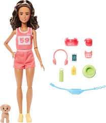 Mattel Barbie Jnm28 Corredora Deportiva Con Perrito