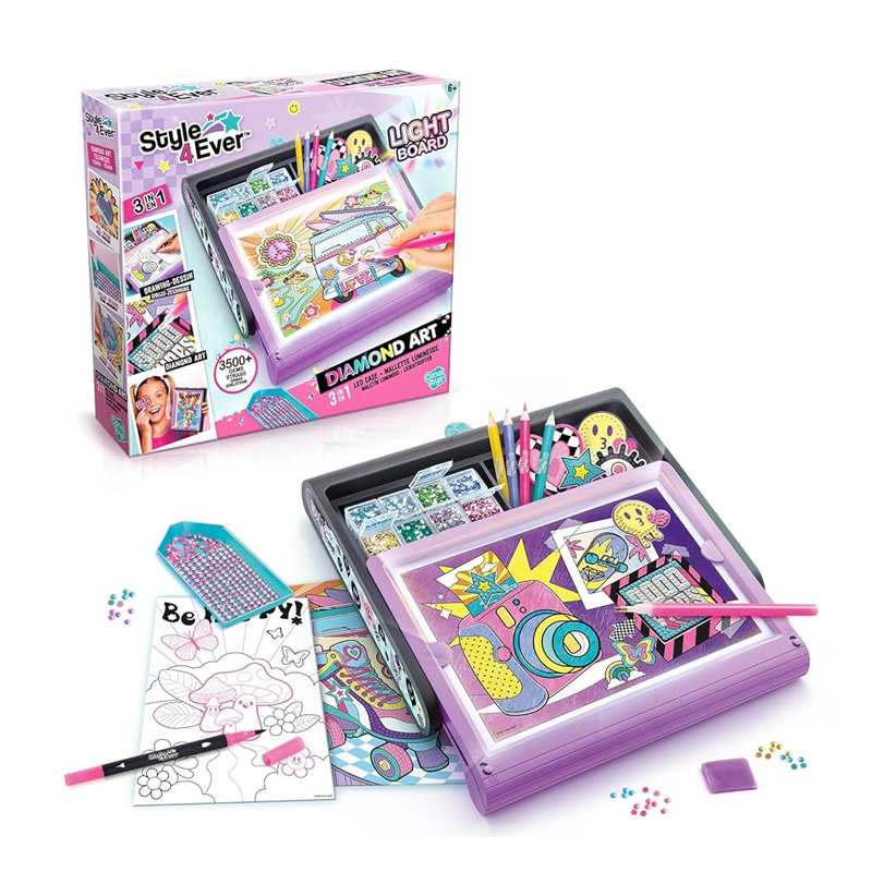 Canal Toys Arts & Crafts Ofg 300 Set Diamond Art 3 En 1 Led