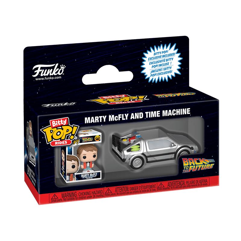 Funko Pop! 85521 Bit Rides Volver Al Futuro Marmcfly Y La Maquina Del Tiempo (2)