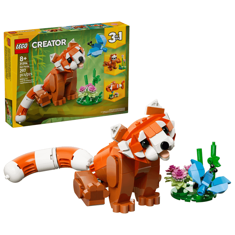 Lego Creator 31394 Simpaticos Animales: Panda Rojo (2)