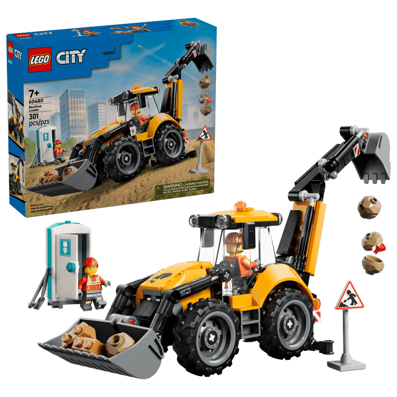 Lego City 60480 Cargadora Retroexcavadora Amarilla (2)