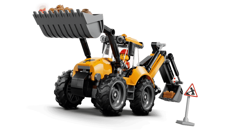 Lego City 60480 Cargadora Retroexcavadora Amarilla (3)
