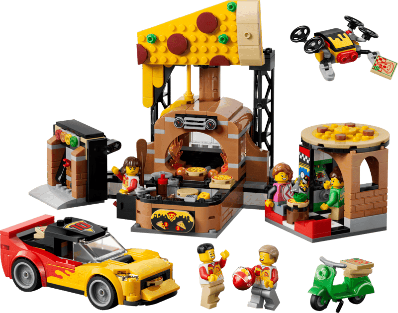 Lego City 60496 Experiencia De Pizza A Domicilio Con Vehiculos