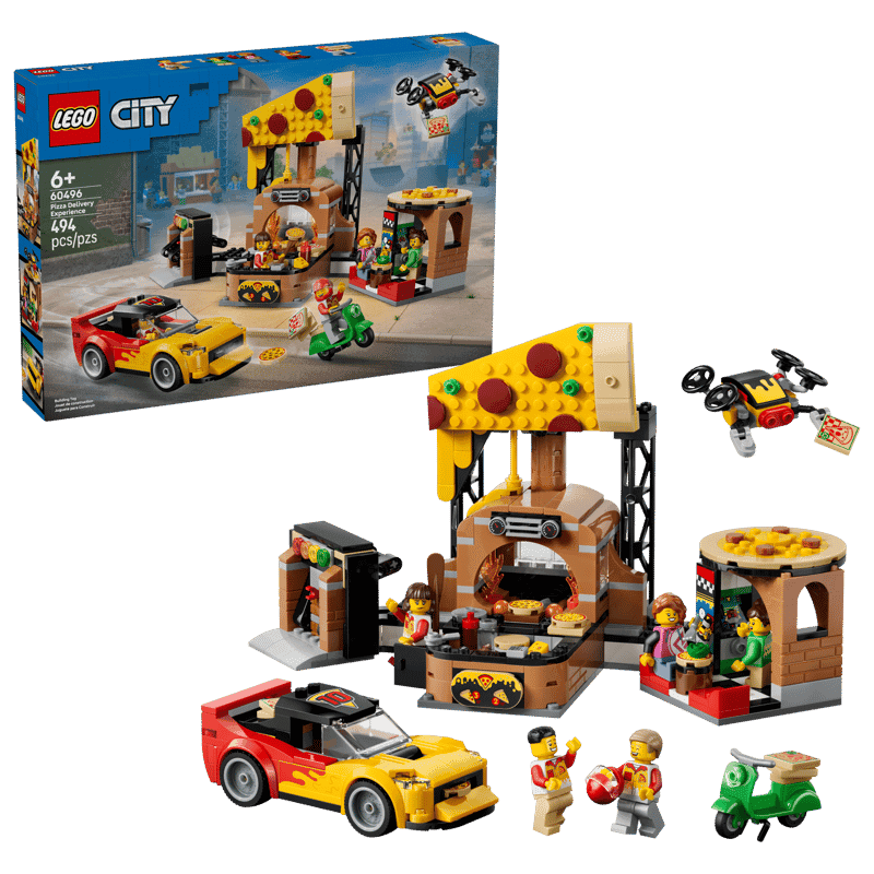Lego City 60496 Experiencia De Pizza A Domicilio Con Vehiculos (2)