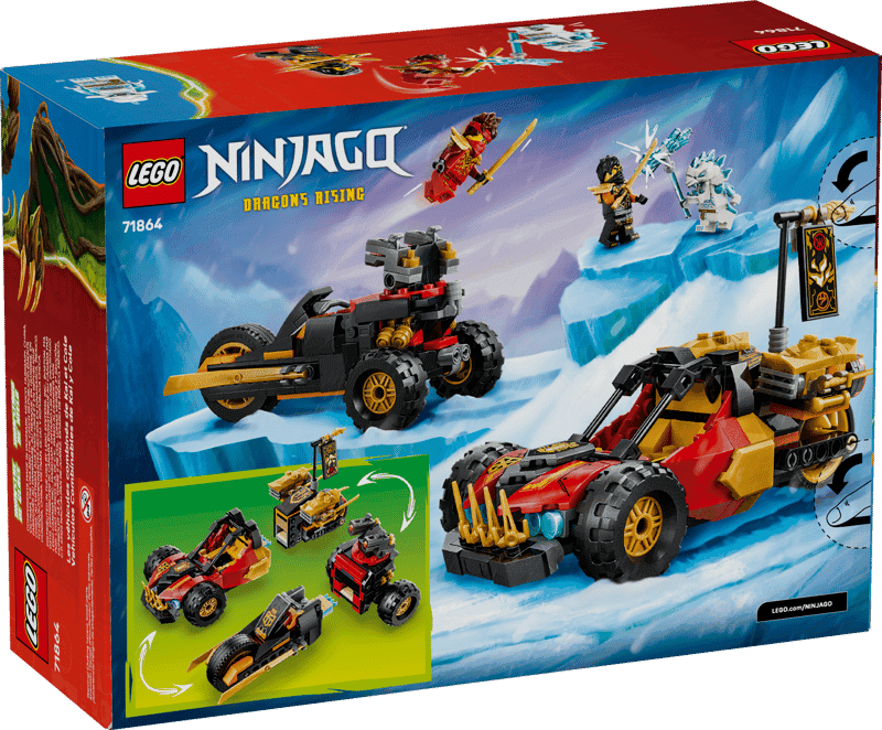 Lego Ninjago 71864 Vehiculos Combinables De Kai Y Cole (4)