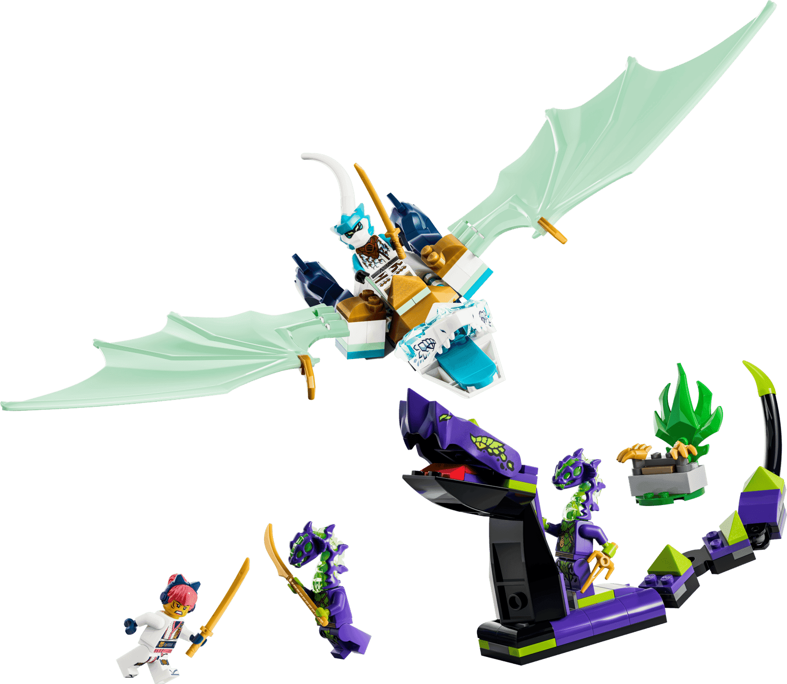 Lego Ninjago 71865 Batalla De Zane Y El Dragon De Hielo