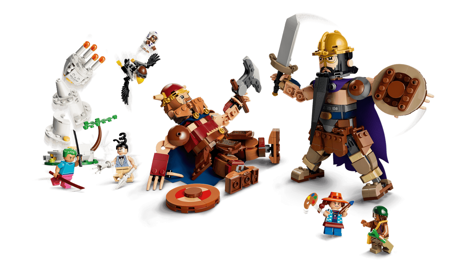 Lego One Piece 75644 Dorry Vs Brogy: Gigantes De Little Garden (3)