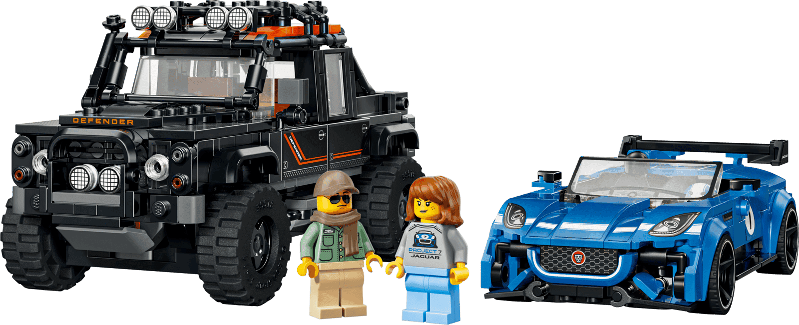 Lego Speed Champions 77264 Jaguar Project 7 Y Land Rover Defender