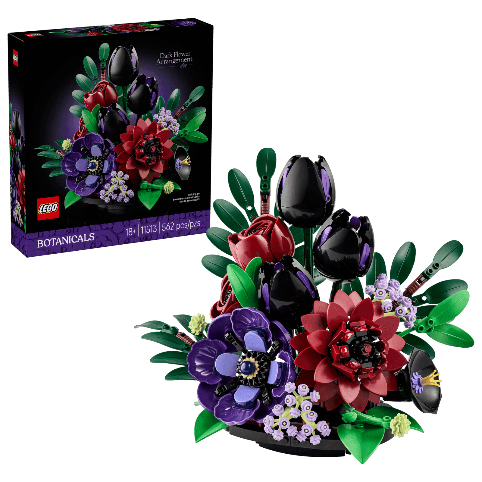 Lego Botanicals 11513 Arreglo Floral Oscuro (2)