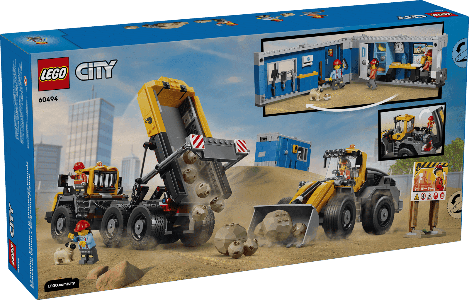 Lego City 60494 Camion Volquete Y Cargadora Frontal (3)