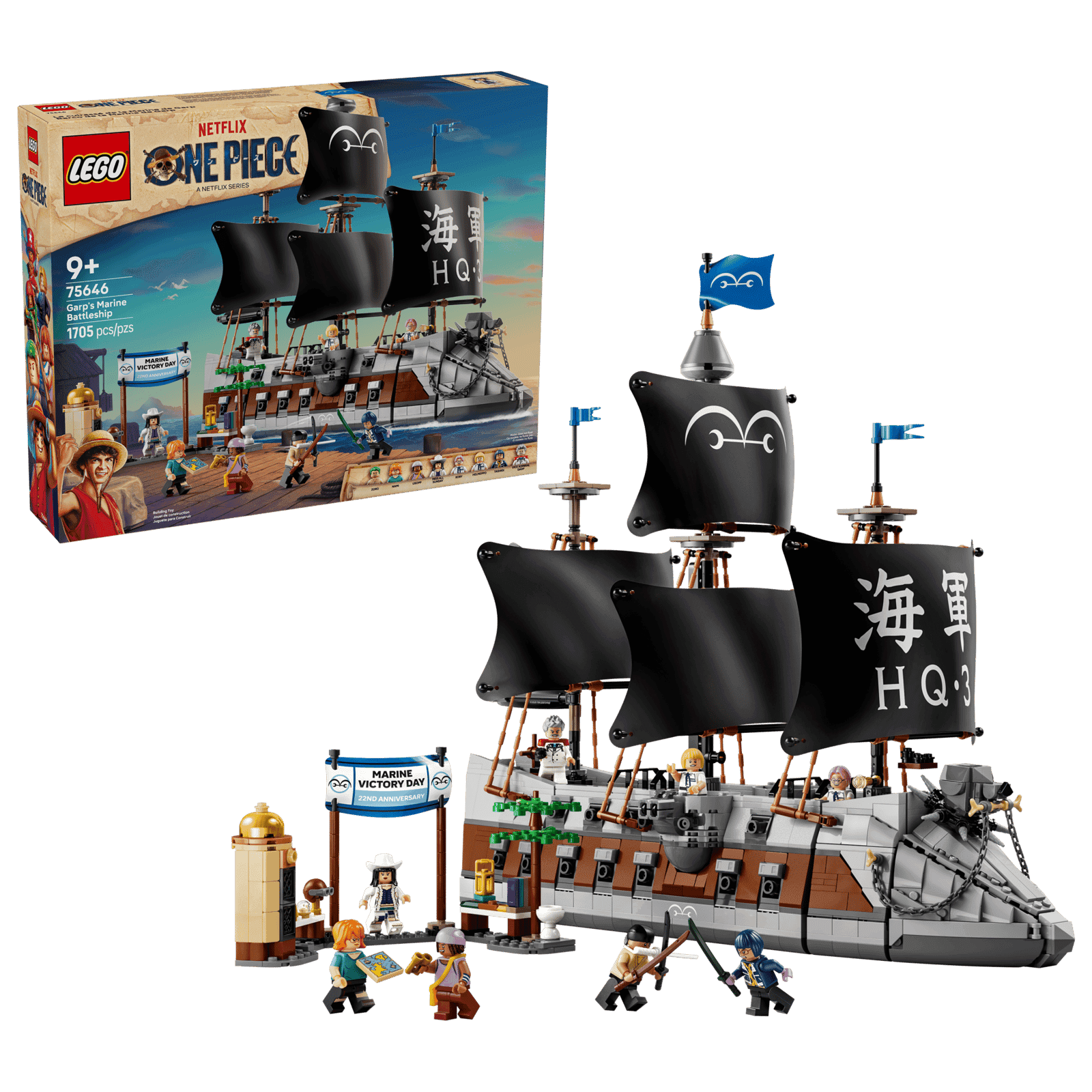 Lego One Piece 75646 Barco De La Marina De Garp (2)