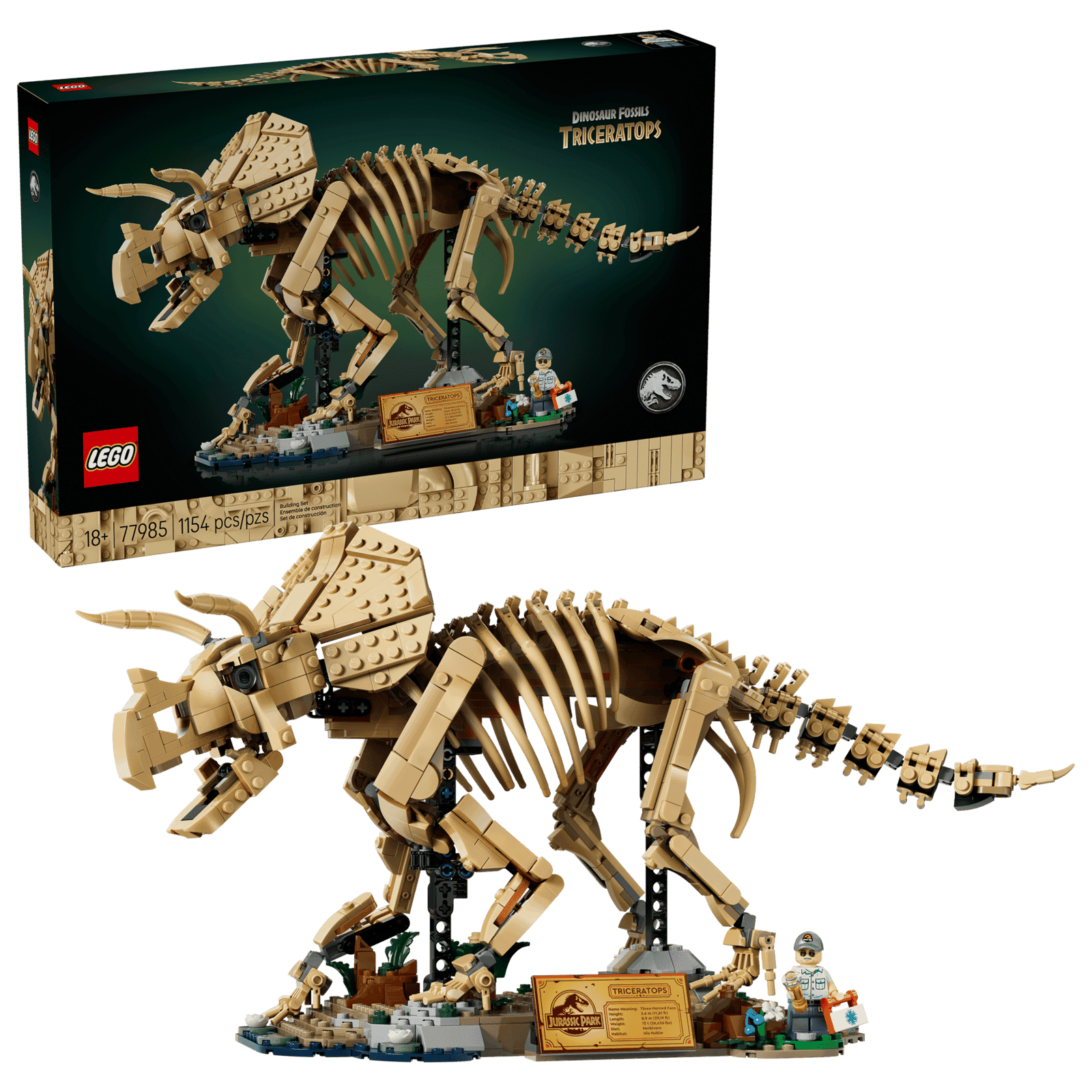 Lego Jurassic World 77985 Fosiles De Dinosaurio Triceraptops (2)
