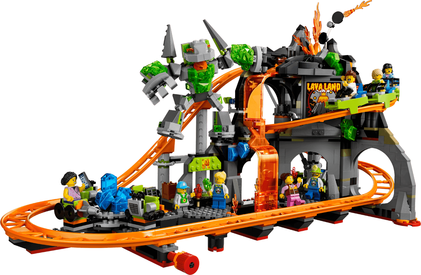 Lego City 60501 Montaña Rusa Del Parque Lava Land