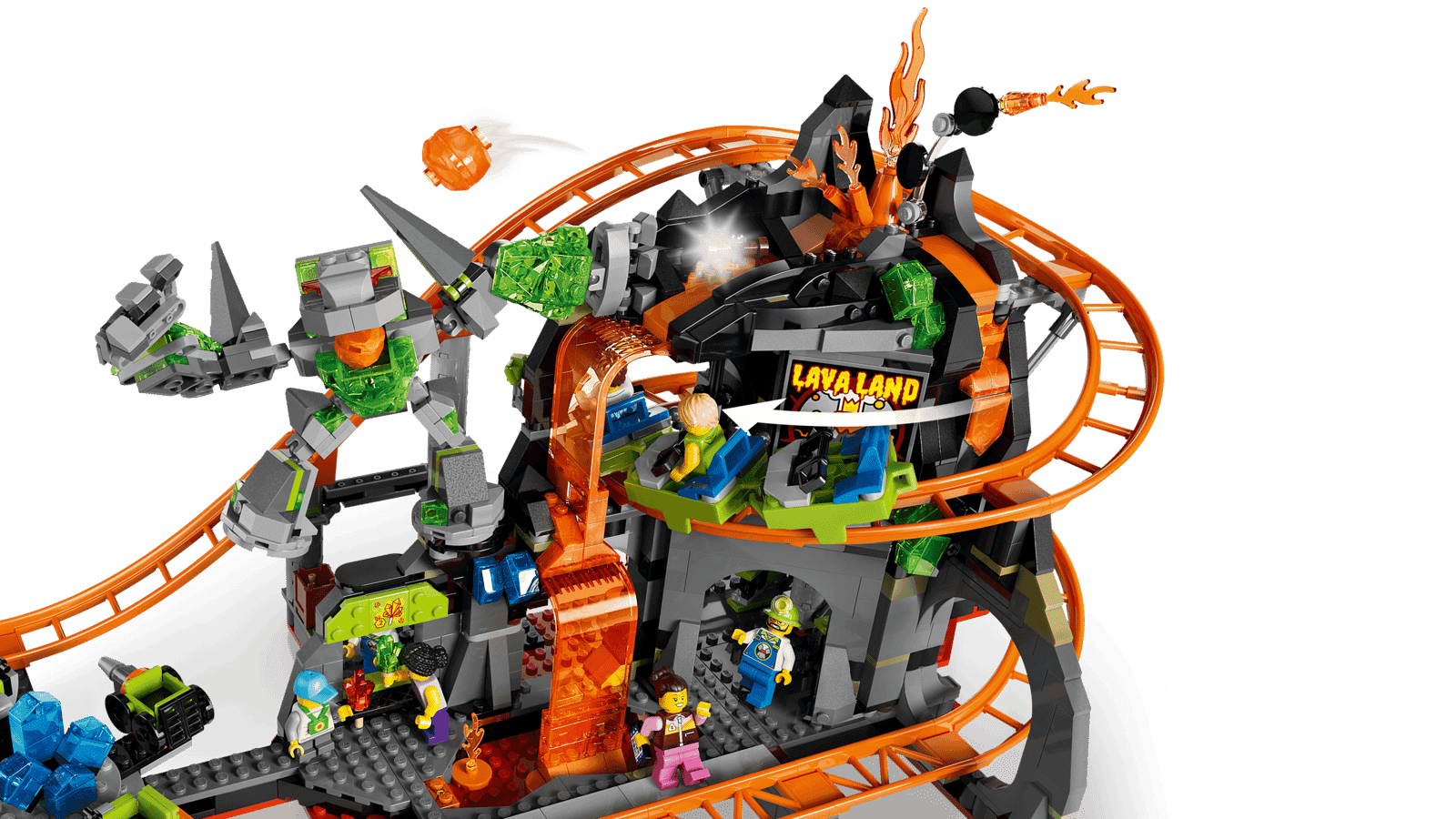 Lego City 60501 Montaña Rusa Del Parque Lava Land (4)